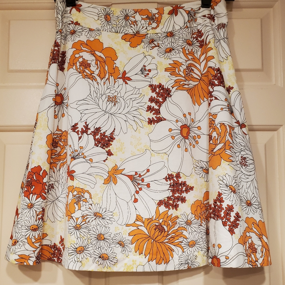 Ann Taylor  Floral Print Skirt SZ-0P